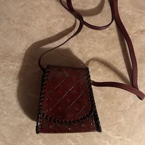 Handcrafted Brown Leather Crossbody Bag